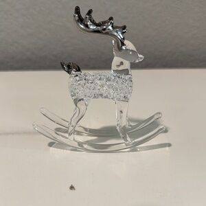 Elegant Crystal Reindeer Holiday Decor